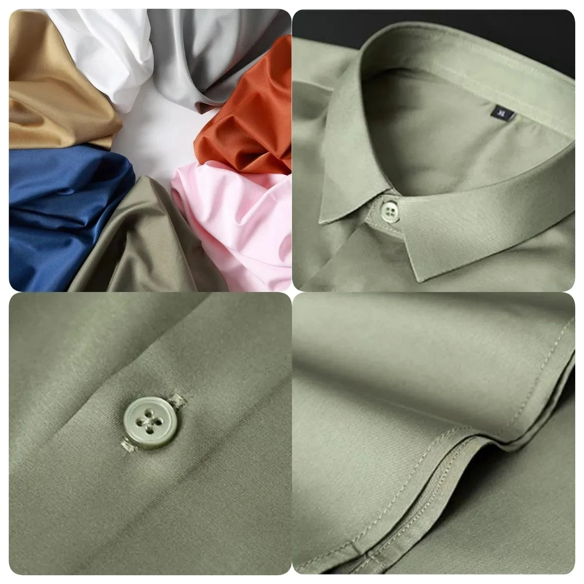 Men's Short Sleeve Non-Iron Anti-Wrinkle Business Casual Shirt (5XL)