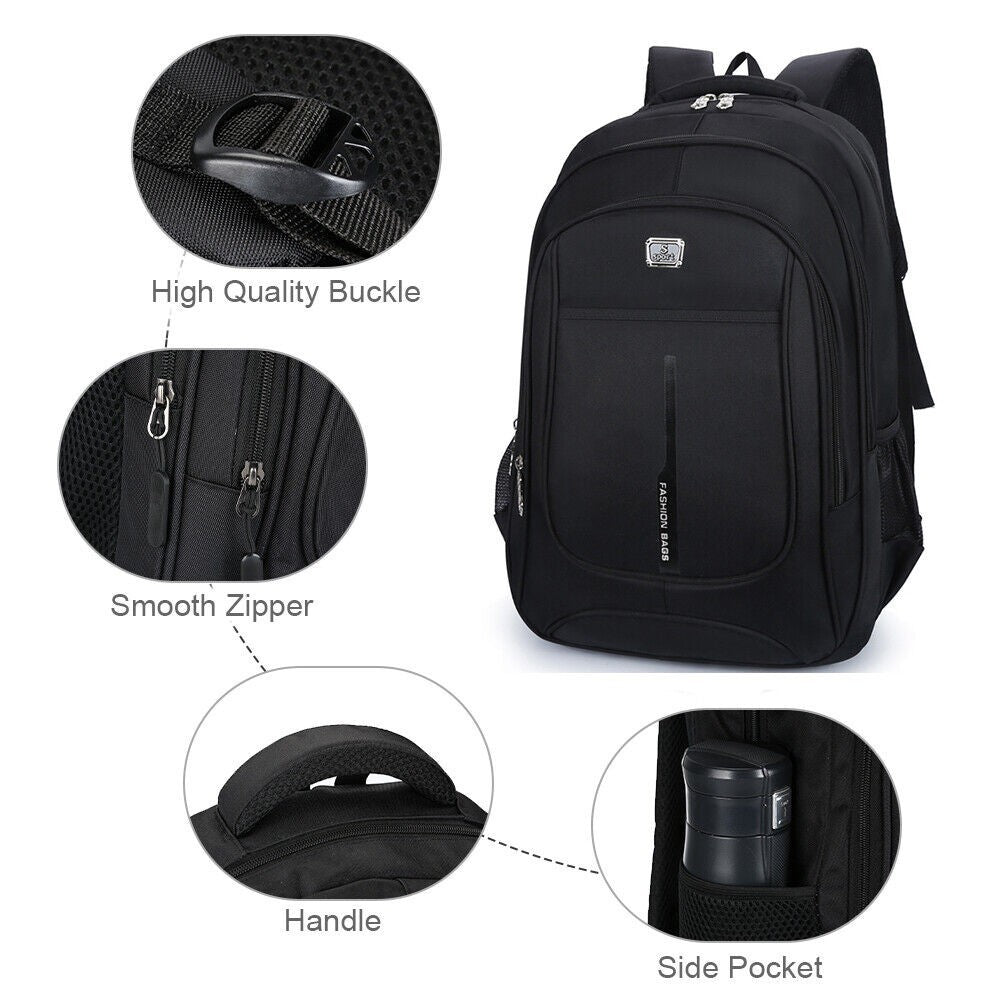 17.3 Men Women Laptop Backpack 40L Large Waterproof Rucksack Travel School Bag