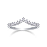 Crown Diamond Ring Luxury And Stylish Moissanite Silver Ring