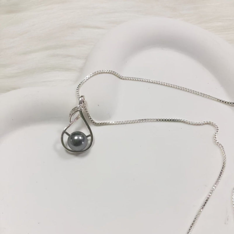 Tahiti Black Pearl Necklace Gift