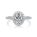 Audrey Large Diamond Ring Luxury Fashion Set Moissanite Silver Ring