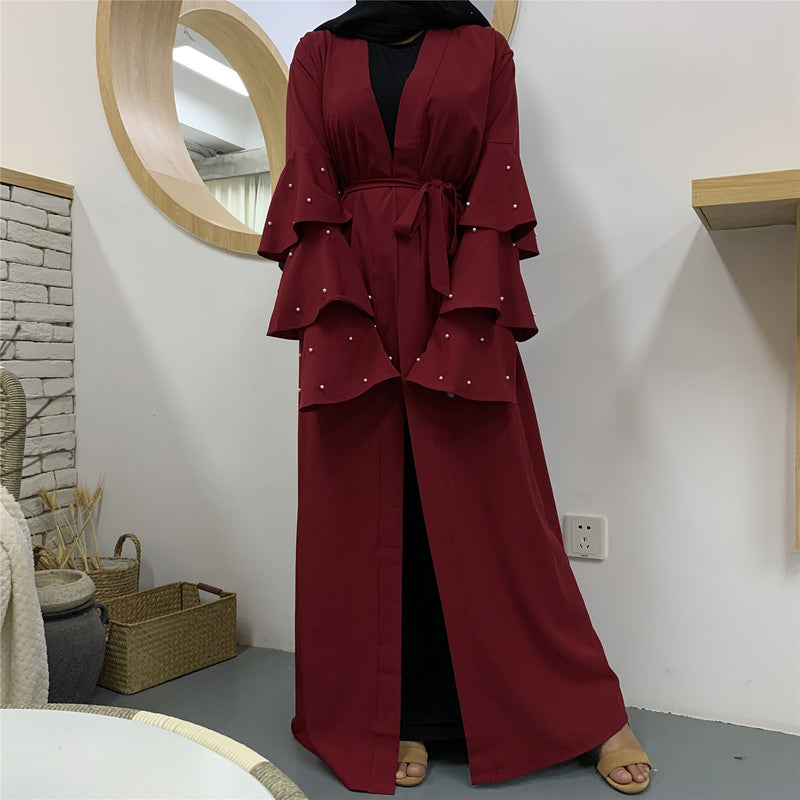 Women's Solid Color Cardigan Robe