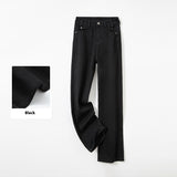 Three-color New Mint Green Stretch All-matching Wide-leg Jeans