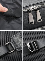 Men's Leather Backpack Multi-functional Large Capacity Portable