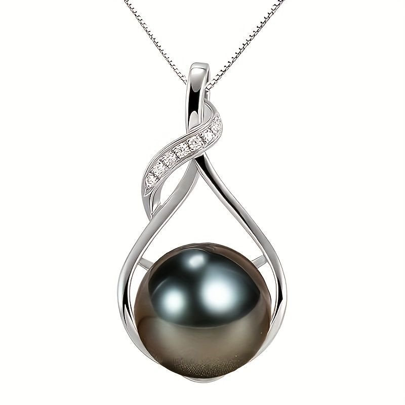 Tahiti Black Pearl Necklace Gift