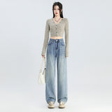 Turkish High-quality Narrow Wide-leg Jeans