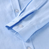 Boy's baby cotton long-sleeved collar shirt denim suspenders trousers suit