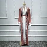 Middle Eastern Embroidered Cardigan Women's Robe