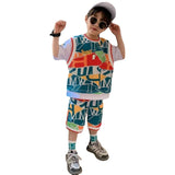 Children's Clothing Boy Suit Western Style Children's Sports Two-piece Suit