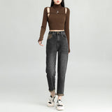 Fashionable High Waist Daddy Jeans For Women