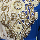 Embroidery Applique Muslim Tunic Robe Dress