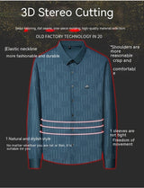 Autumn New Seamless Long-sleeved Men's Business Fashion Middle-aged Casual Shirt