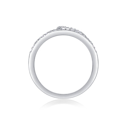 Crown Diamond Ring Luxury And Stylish Moissanite Silver Ring