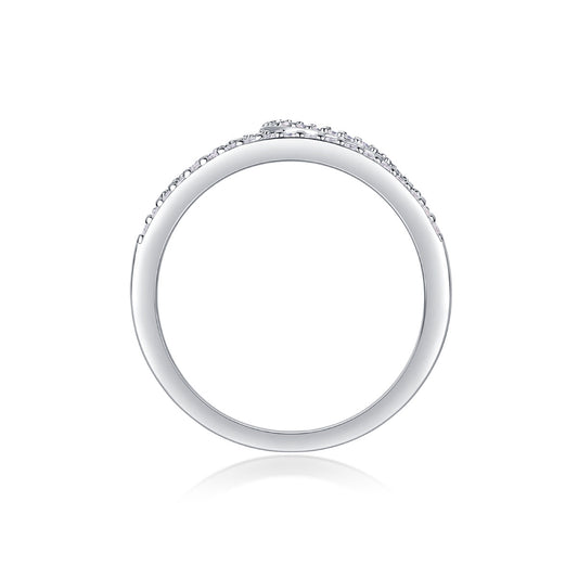 Crown Diamond Ring Luxury And Stylish Moissanite Silver Ring