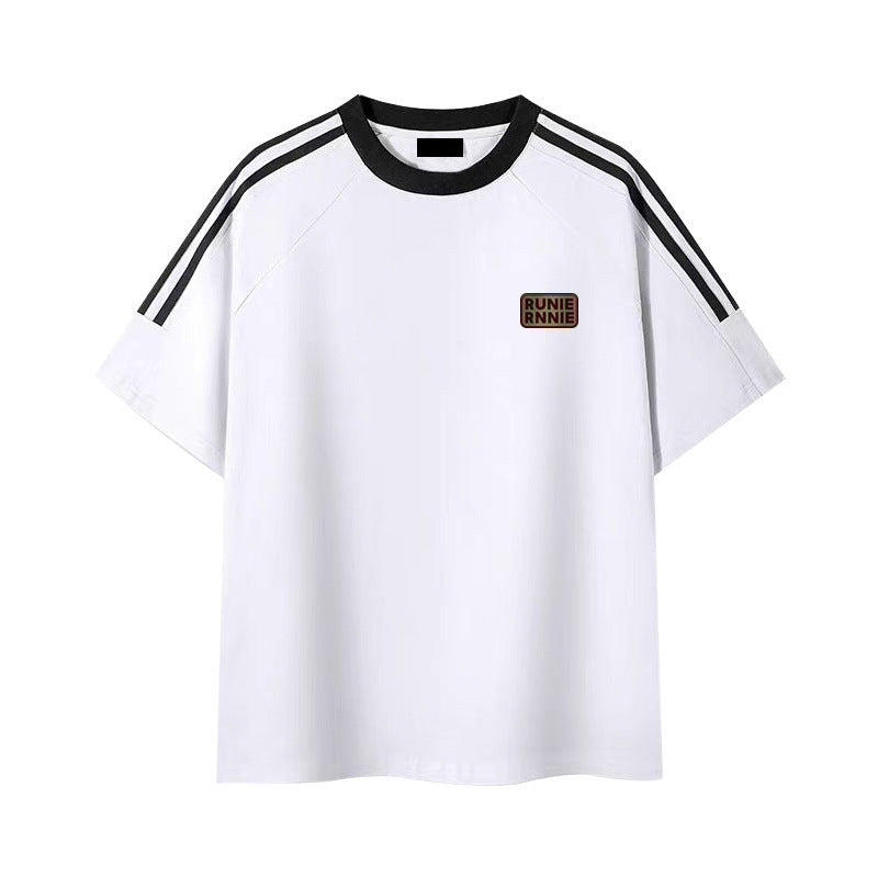 Men's Summer Clothes American Printed Cotton Half Sleeve