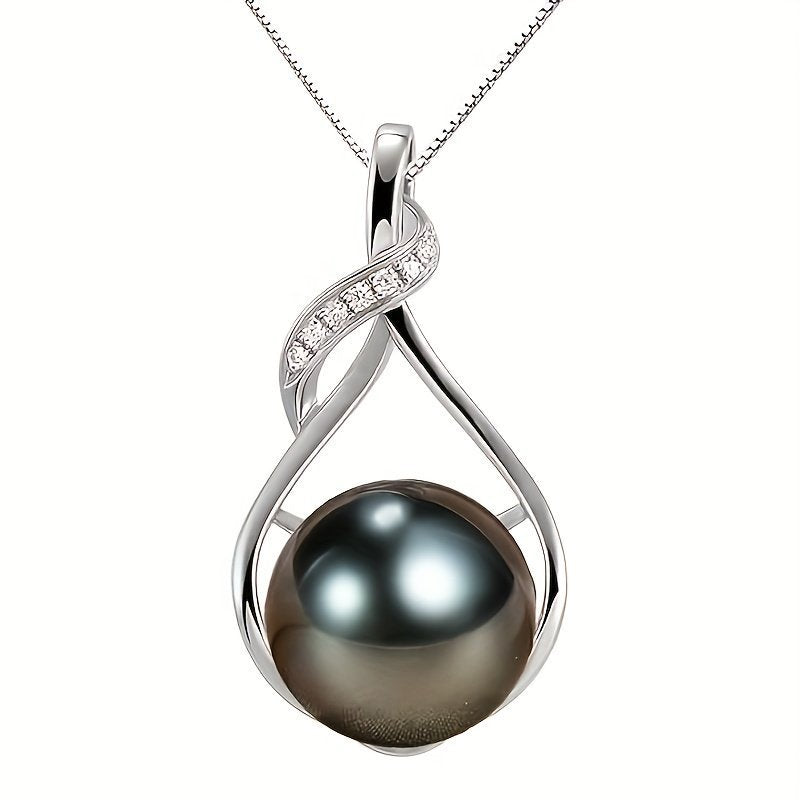 Tahiti Black Pearl Necklace Gift