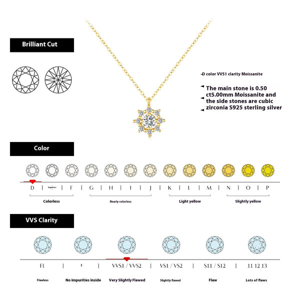 S925 Sterling Silver Snowflake Necklace