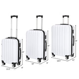 Vertical Pattern Three-in-one Trolley Case With Handle And Universal Wheels