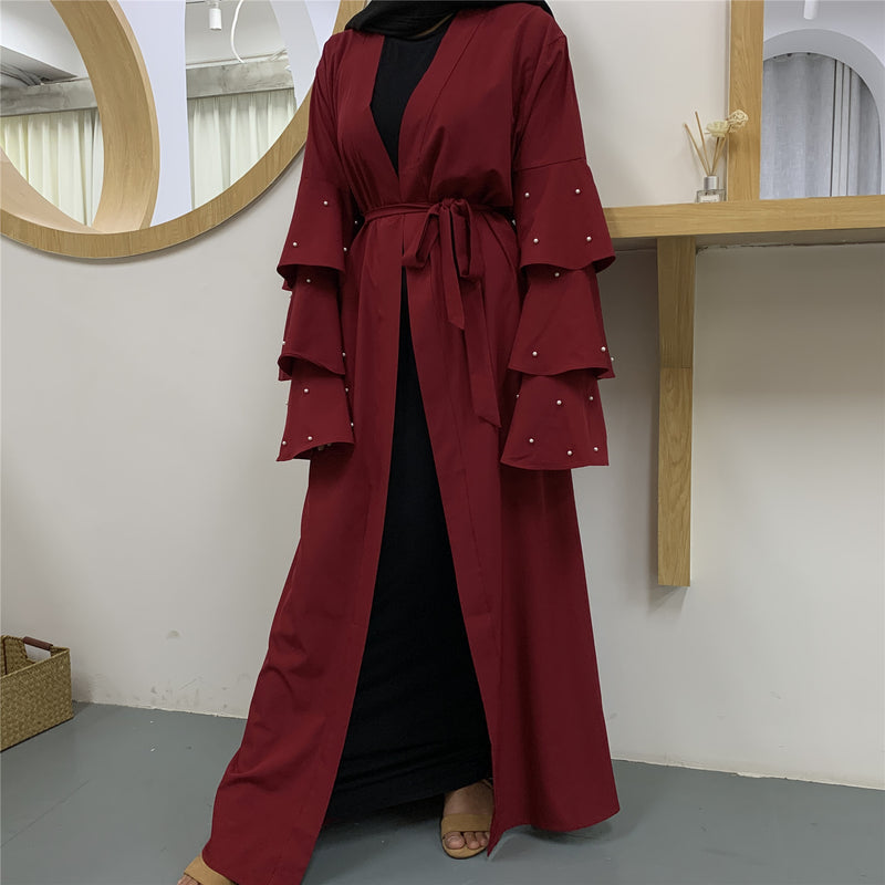 Women's Solid Color Cardigan Robe