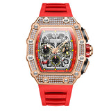 Full Diamond Fashion New Multi-functional Mechanical Watch