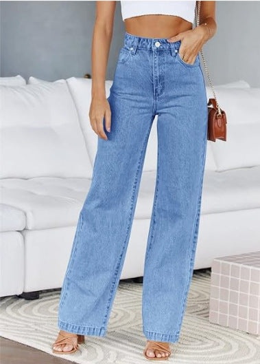 Fashion Women's Jeans Loose All-matching Straight