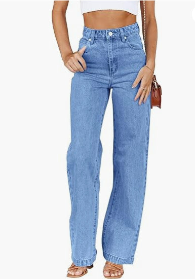 Fashion Women's Jeans Loose All-matching Straight