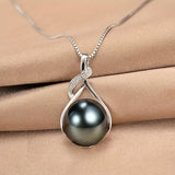 Tahiti Black Pearl Necklace Gift