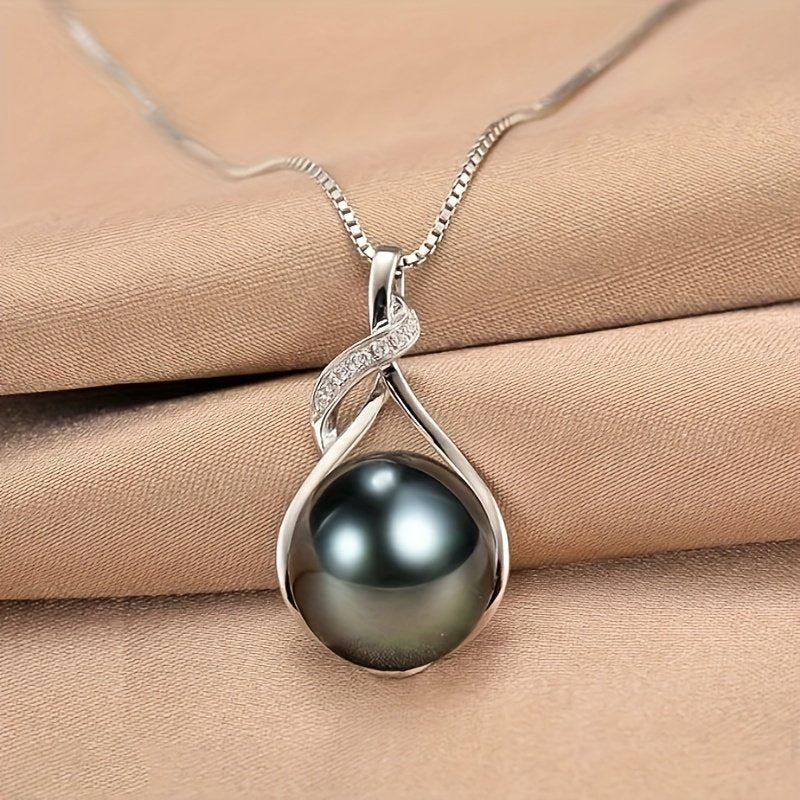 Tahiti Black Pearl Necklace Gift