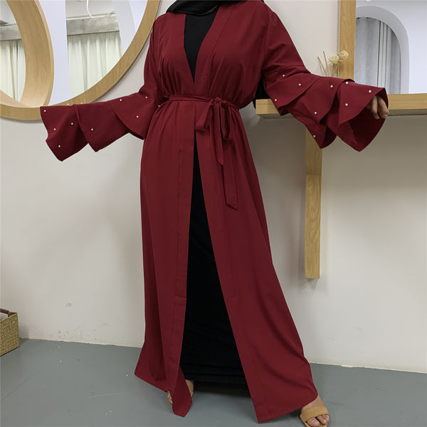 Women's Solid Color Cardigan Robe
