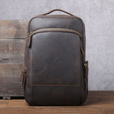 Men's Simplicity Vintage Casual Leather Backpack