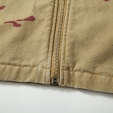 American Retro Street Distressed Graffiti Workwear Jacket