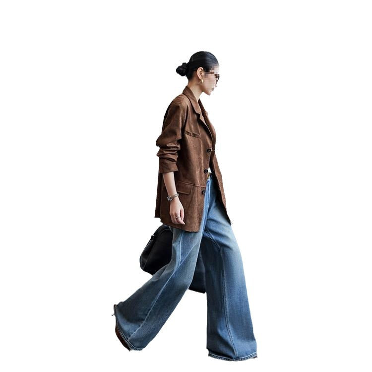 Autumn New Loose Thin Looking Suit Top