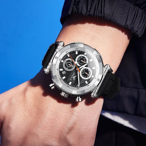 Fashion New Multi-functional Quartz Tape Watch Waterproof