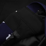 American Retro High Street Jacquard Weave Zip Jacket