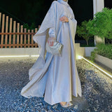Solid Color Women's Suit Robe Dress
