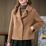 Fashion Personality Female Short Woolen Coat