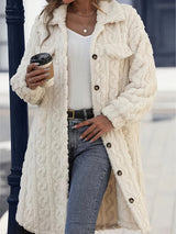 Fashion Plush Casual Long Coat For Women