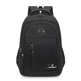 Men's Simple Solid Color Oxford Cloth Waterproof Backpack