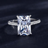 S925 Sterling Silver Simulation Diamond Ring