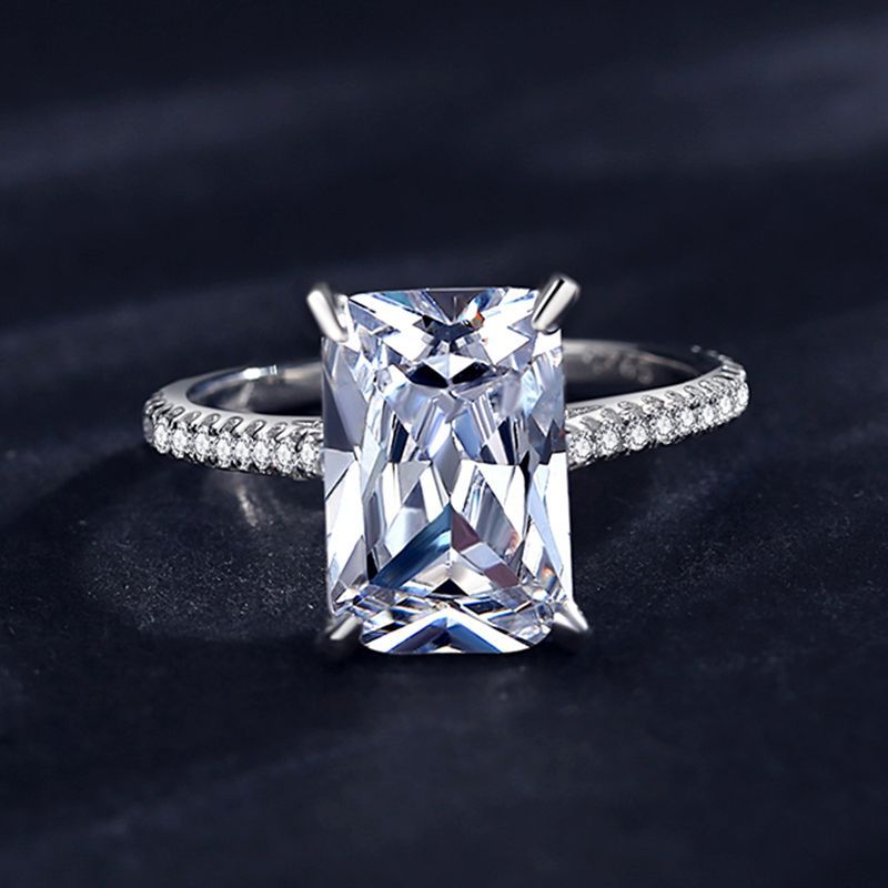 S925 Sterling Silver Simulation Diamond Ring