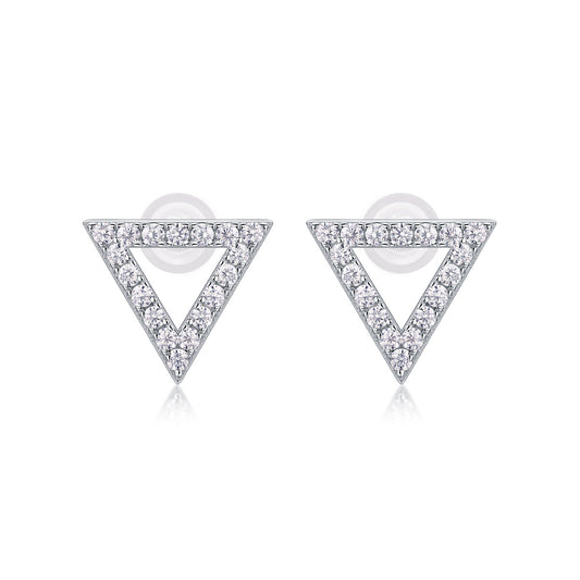 Unique Diamond Set With Moissanite Silver Earrings Luxury Fashion Diamond Earrings Stud Earrings