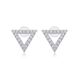 Unique Diamond Set With Moissanite Silver Earrings Luxury Fashion Diamond Earrings Stud Earrings