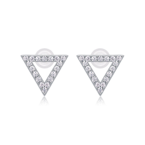 Unique Diamond Set With Moissanite Silver Earrings Luxury Fashion Diamond Earrings Stud Earrings