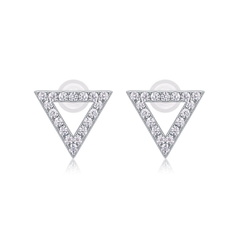 Unique Diamond Set With Moissanite Silver Earrings Luxury Fashion Diamond Earrings Stud Earrings