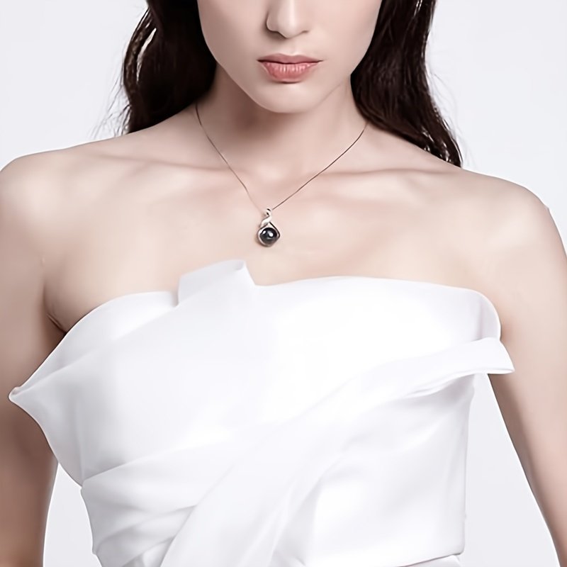 Tahiti Black Pearl Necklace Gift