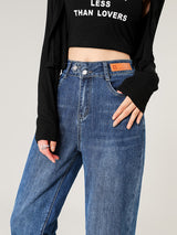 Loose Slimming Radish Irregular Cropped High Waist