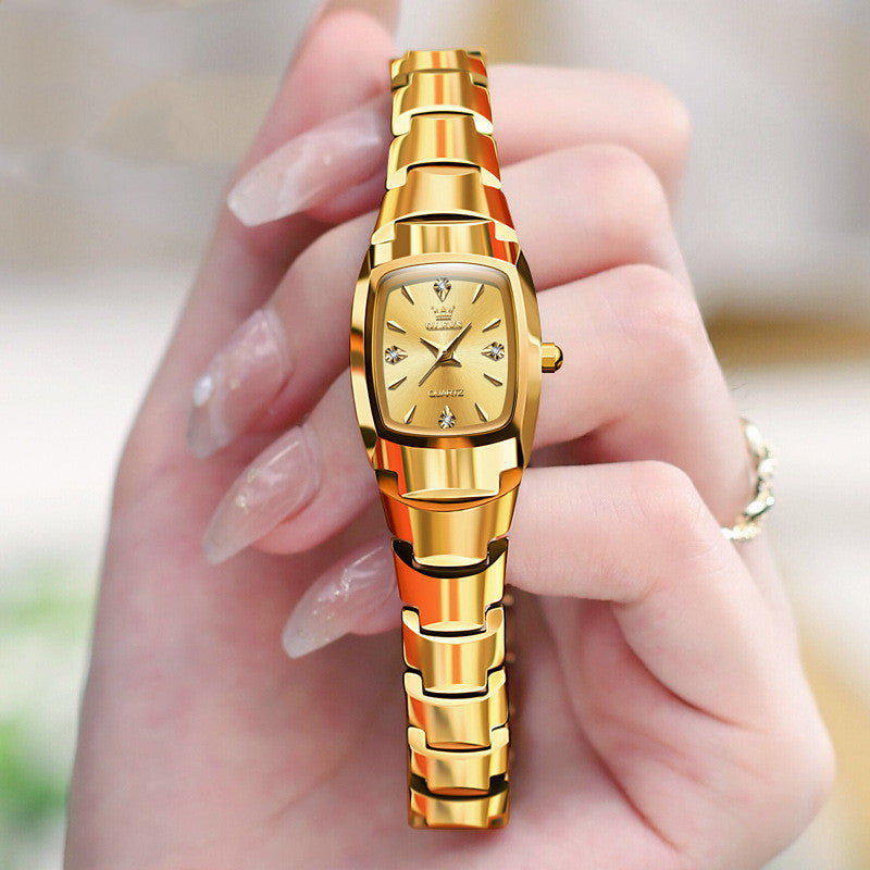 Tungsten Steel Quartz Watch Women's Watch Fashion