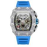 Full Diamond Fashion New Multi-functional Mechanical Watch