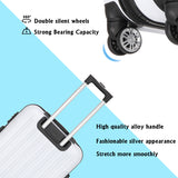 Vertical Pattern Three-in-one Trolley Case With Handle And Universal Wheels
