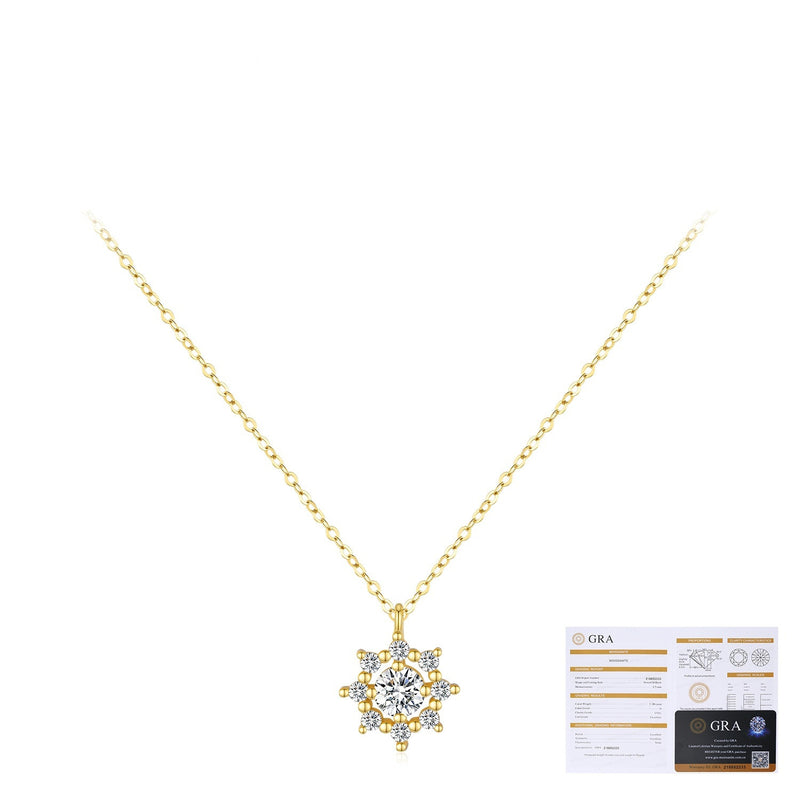 S925 Sterling Silver Snowflake Necklace